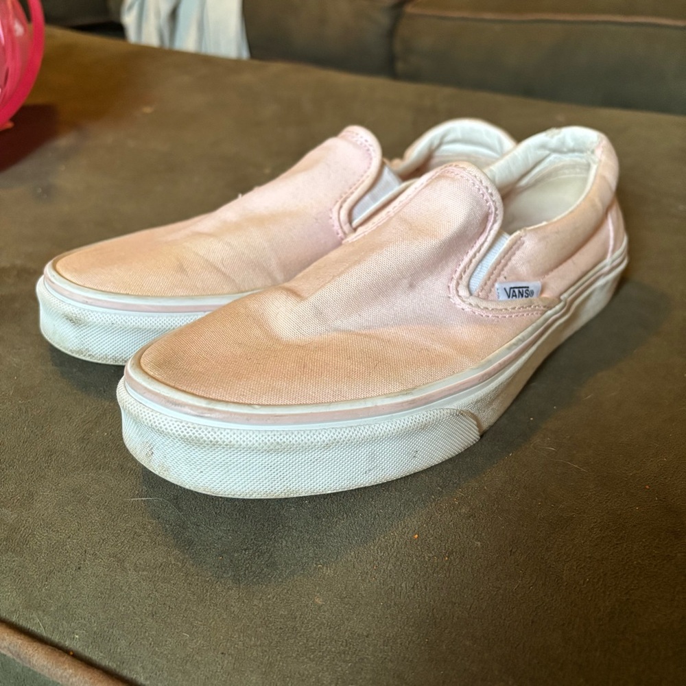 Vans Light Pink Slip-On Shoes